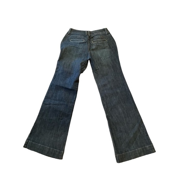 Mossimo Supply Co Jeans Women Size 9 Black Bootcut Leg Low-Rise Dark Wash Cotton - Picture 2 of 7